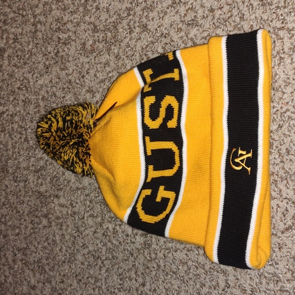 Sports Scarf Gustavus Adolphus College Knit Cuffed Beanie Pom Pom - Picture 1 of 5